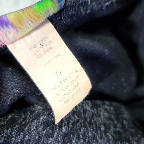 Vintage 90s Eye Candy Size M Black Grey Long Cardigan Duster Tie Front Grunge - Picture 9 of 9